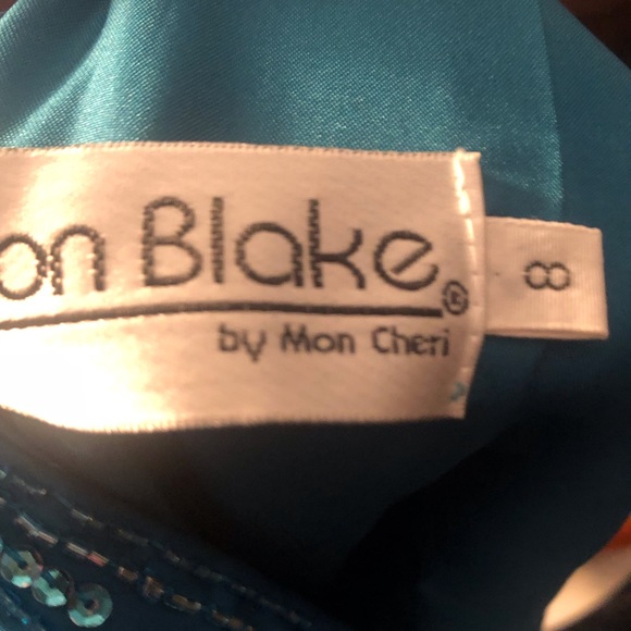 Cameron Blake teal MOB gown - Picture 4 of 4